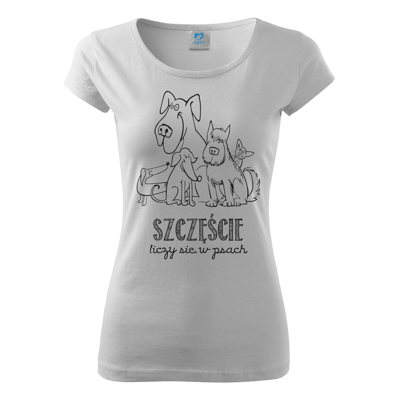 Koszulki dla miłośników psów - Szczęście liczy się w psach