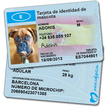 SafePet Personalized Wallet ID Card for dog and cat owners