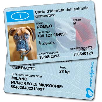 SafePet Personalized Wallet ID Card for dog and cat owners